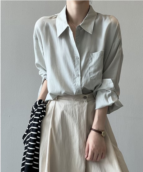 basic loose shirt /4color　FL2735