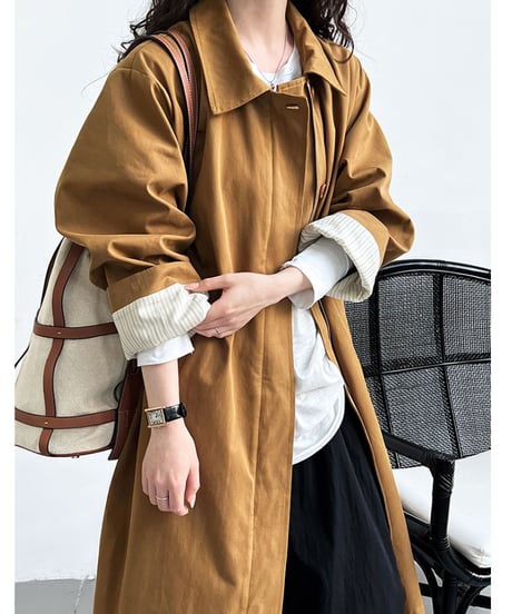 windbreaker middle leg coat /2color　FL2895