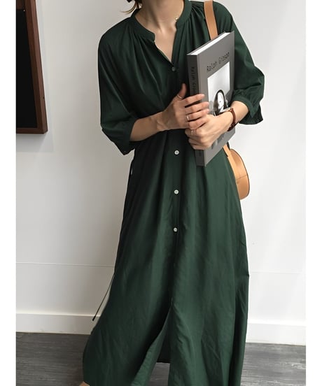 front button half sleeve op /2color　FL2473