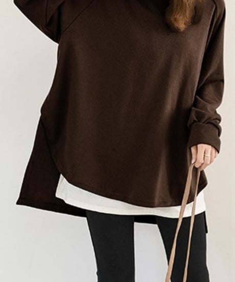 oversized casual knit tops /5color　FL3480