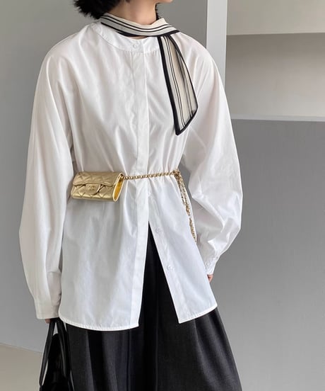 no color lanterns sleeve blouse /2colors　FL2805