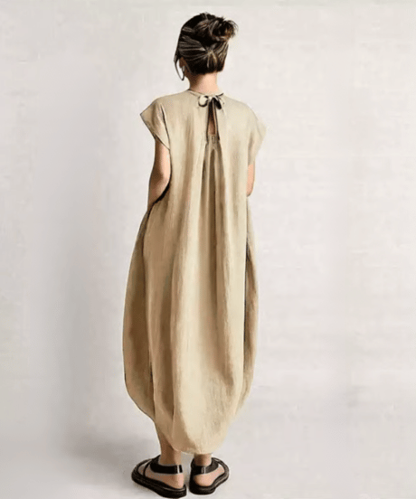 loose fit a-line dress　FL3472