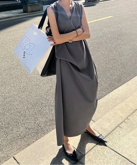 no sleeve long op /2color  FL3452