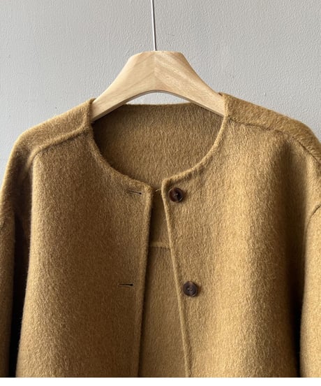 collarless short coat /4color　FL3007