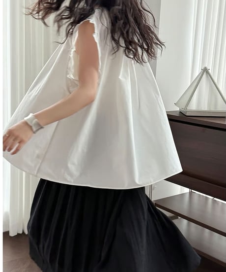 ruffle sleeve design blouse /3color  FL3453