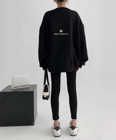embroidered logo sweatshirt /3color　FL3262