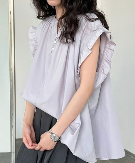 ruffle sleeve design blouse /3color  FL3453