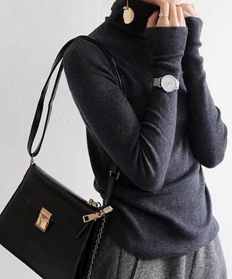 turtleneck pullover sweater /4color　FL2950