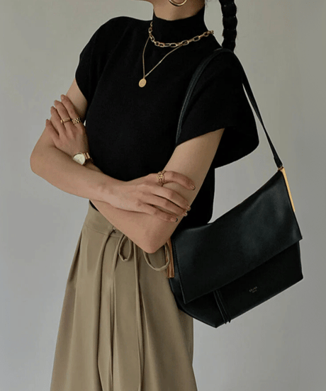 simple half-neck t-shirt /3color　FL3333