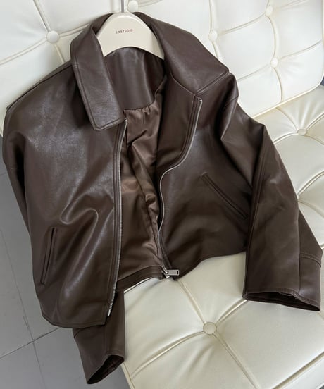 faux leather jacket /2color　FL2574