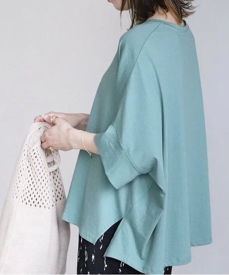 loose dolman sleeve t-shirt /5color　FL3642
