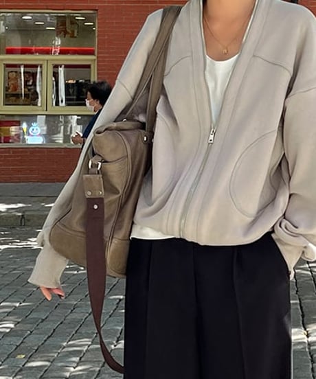v-neck sweat cardigan　FL2521