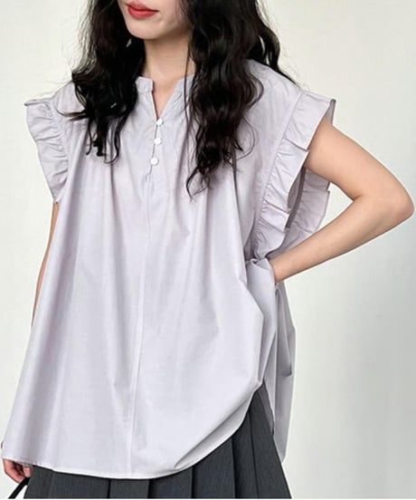 ruffle sleeve design blouse /3color  FL3453