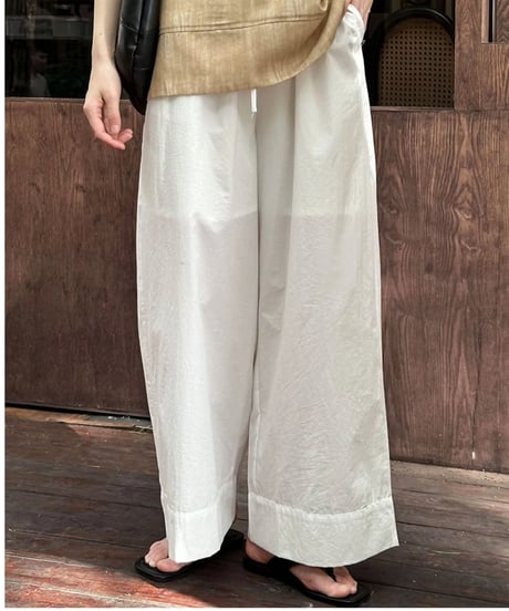 straight wide leg pants /3color　FL2708