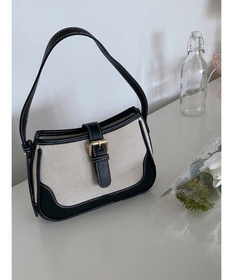 bicolor stitch bag /2color　FL2333