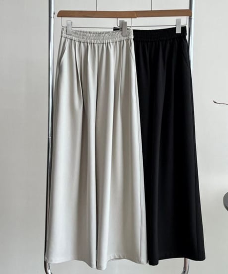 wide pants & scarf /2color　FL2885