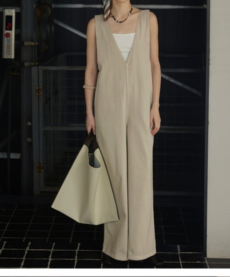 relaxed sdenim overalls /2color　FL3432