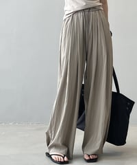 washer pleat wide easy pants　FL2179