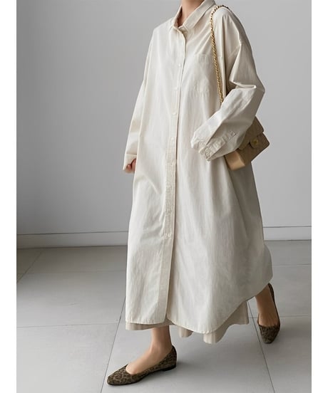loose long shirt op /3color　FL2499