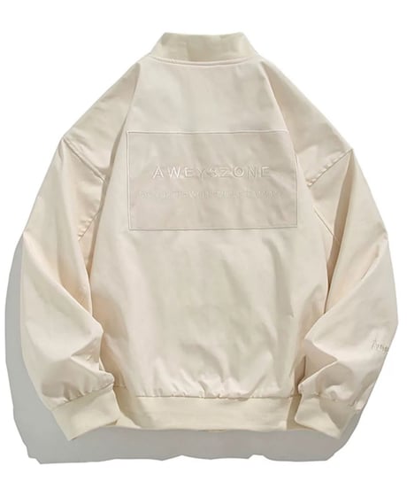 embroidered logo zip-up jacket　FL2555