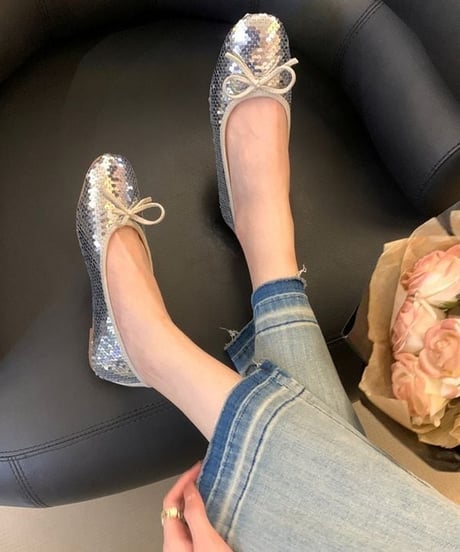 metallic flat shoes　FL2266