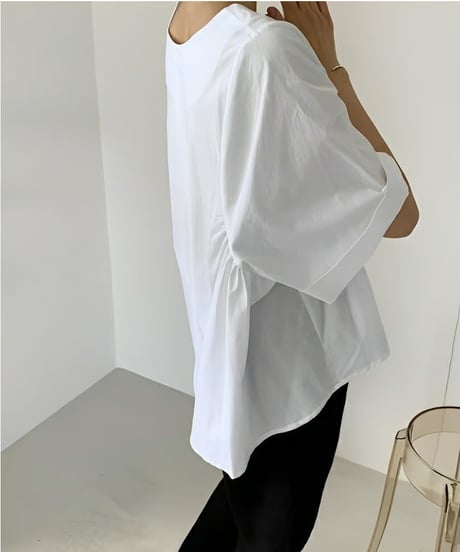 back slit shirt /2color　FL2122