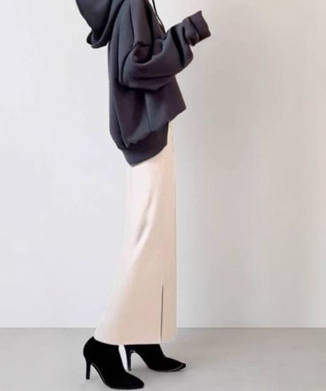 simple setup long skirt　FL3546
