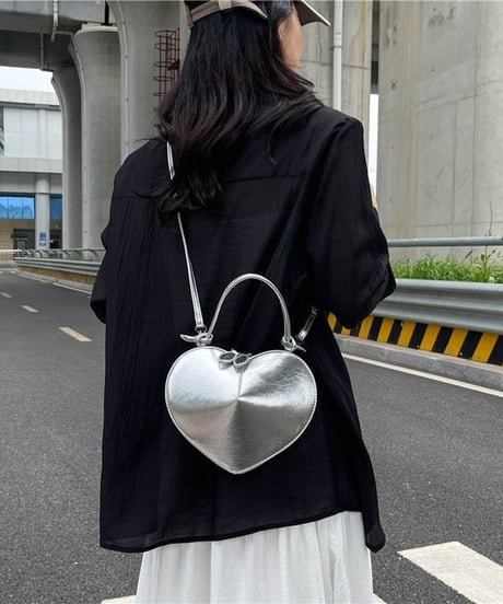 heart shape 2way handbag /6color　FL2884