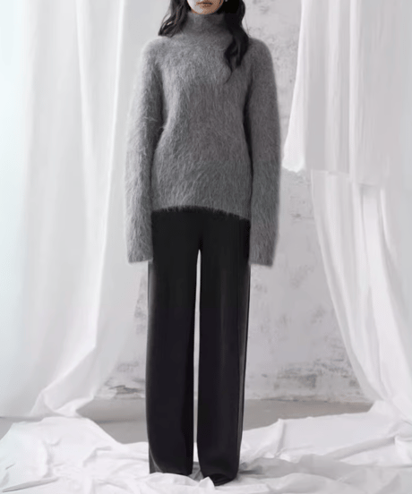 turtleneck pullover knit sweater /5color　FL3108