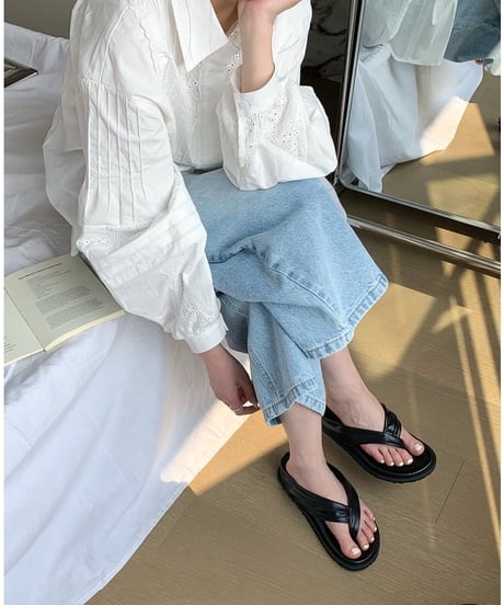design strap thong sandals 4/color　FL3449