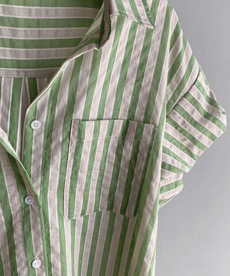 feminine border blouse　FL2139
