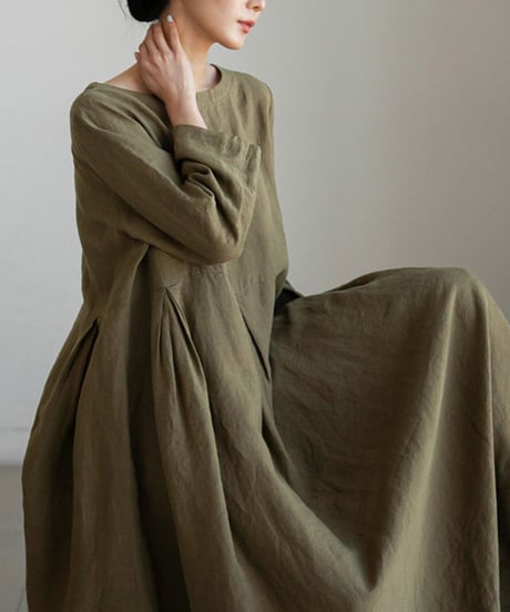 large loose cotton dress　FL2135