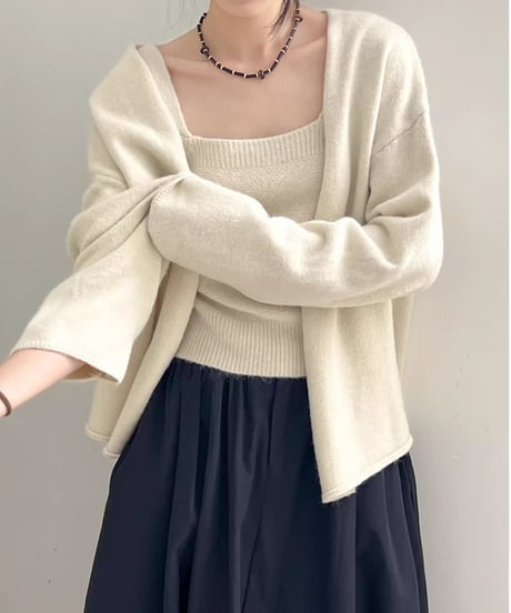 knit camisole ensemble /4color　FL2784
