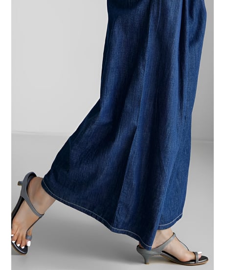 wide denim pants　FL2069