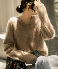 warm pullover sweater /2color　FL3111