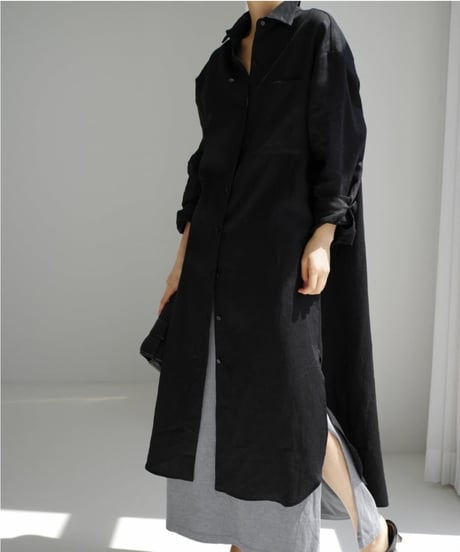 side slit long shirt /3color　FL2100