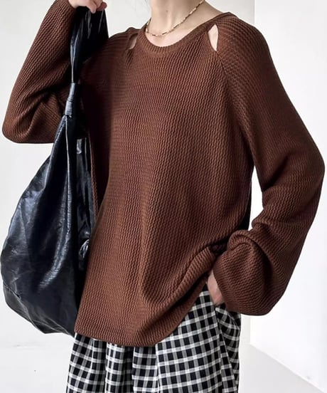 hole design knit /3color　FL2750
