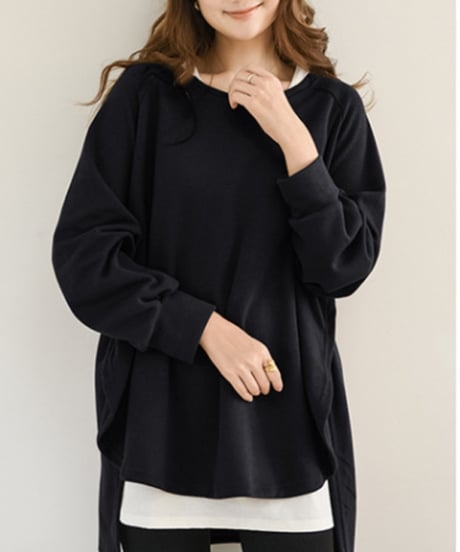 oversized casual knit tops /5color　FL3480