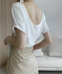 back open shirt /3color　FL2048