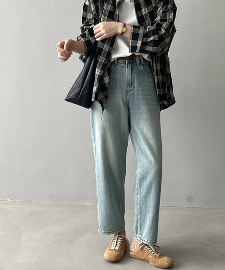 light-blue straight denim　FL2733