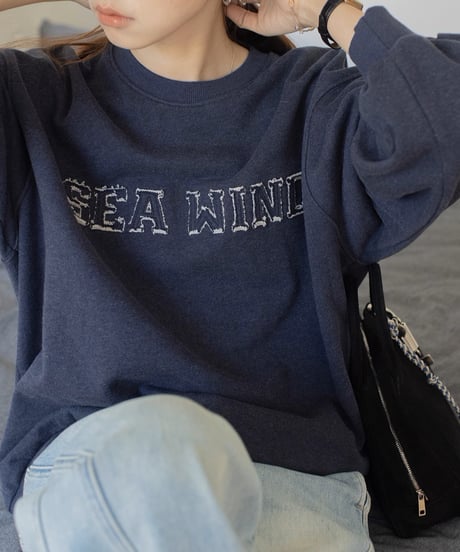 retro patch logo sweat pullover /2color　FL3327