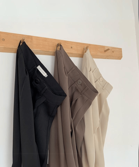 high waist tuck drape pants　FL2193