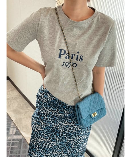 paris logo t-shirt /2color　FL2061