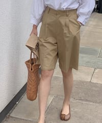 tucked bermuda pants　FL2068
