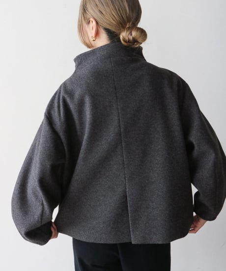 highneck curve sleeve outer /3color　FL2993