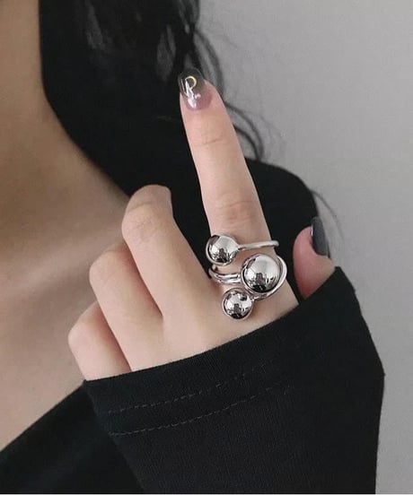 spiral ball open ring　FL2938
