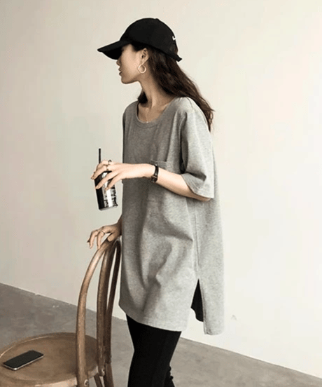 loose fit short sleeve tee /3color　FL3466