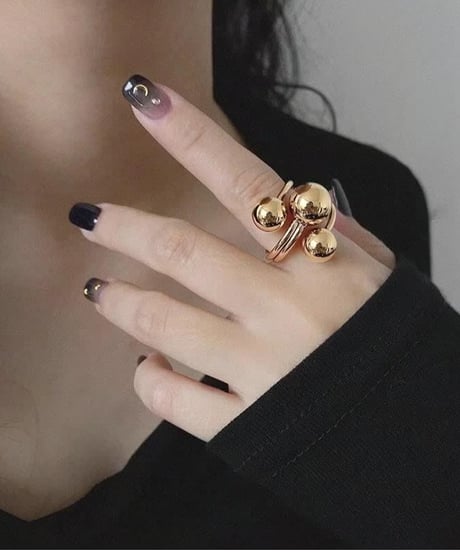 spiral ball open ring　FL2938