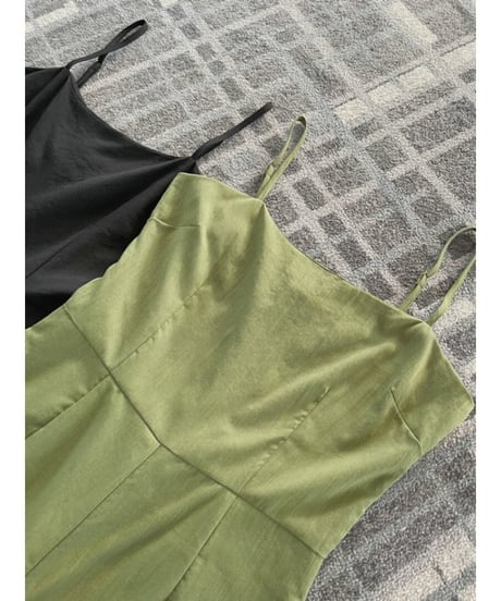 wide leg camisole all-in-one /2color　FL2452