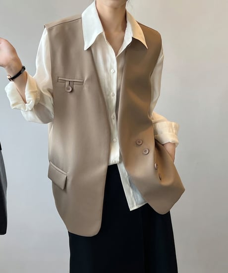 loose silhouette vest　FL2525